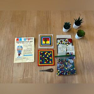 Vintage Tupperware Toys Snapics - Transportation Set